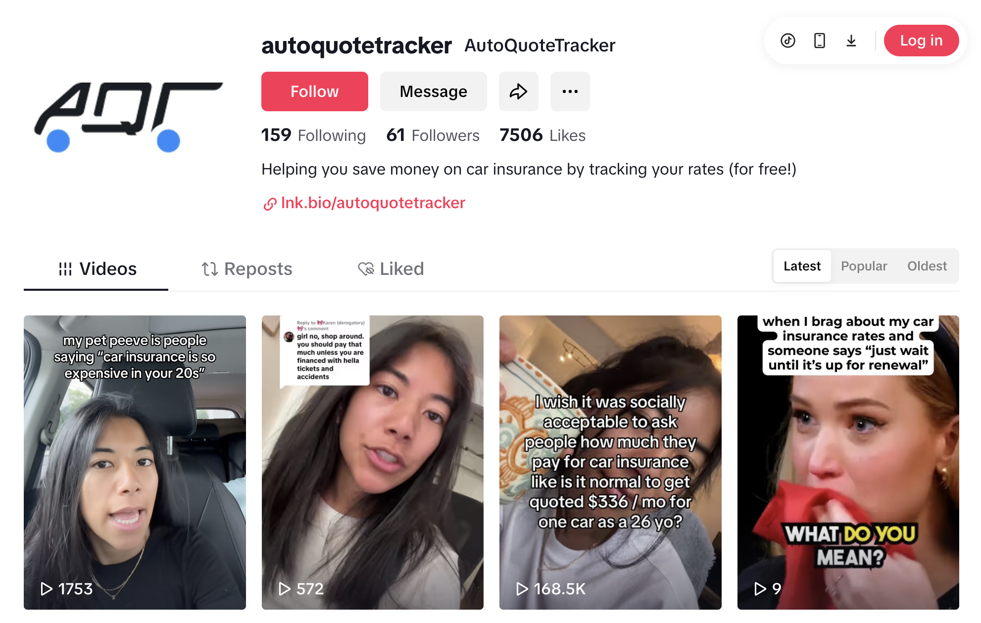 Auto Quote Tracker | TikTok
